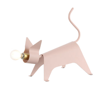 Penelope 11.75" Modern Industrial Iron Feline LED Kids' Lamp - JONATHAN Y
